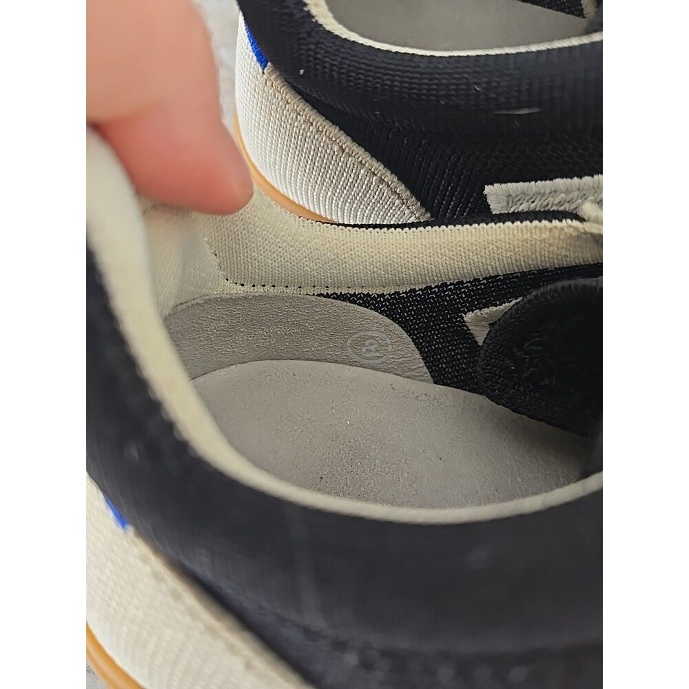 Rothy’s The RS01 Sneaker Men’s Size 8 Panther White Black Knit Casual Low Top - Picture 13 of 16
